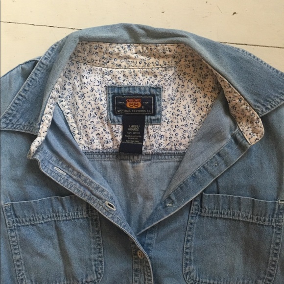 DENIM BUTTON DOWN TANK - Picture 4 of 4